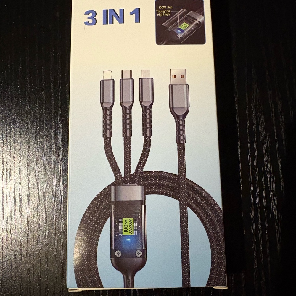 3 in 1 Multi-Device Super Fast Charging Cable